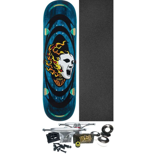 Opera Skateboards Kieran Woolley Screaming Mask Blue Bleed Skateboard Deck - 8.5" x 31.95" - Complete Skateboard Bundle